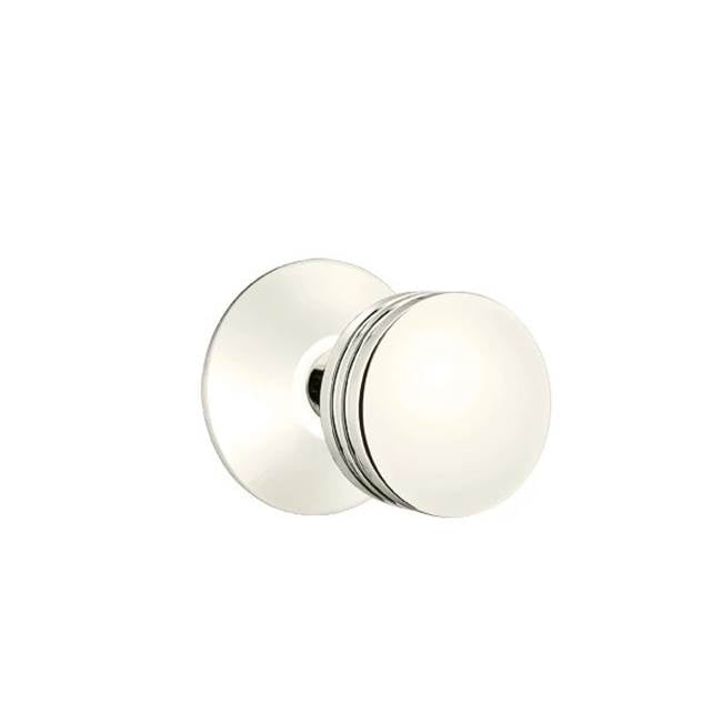 Emtek - Privacy, Modern Rosette, Bern Knob, US14 - Polished Nickel