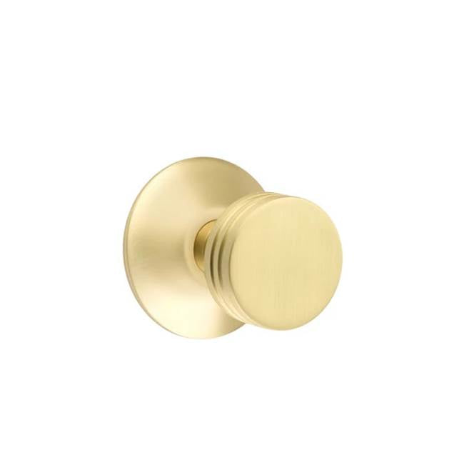 Emtek - Privacy, Modern Rosette, Bern Knob, US4 - Satin Brass