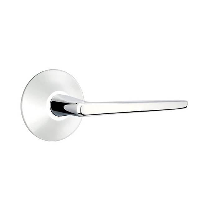 Emtek - Passage, Modern Rosette, Hermes Lever, LH, US26 - Polished Chrome