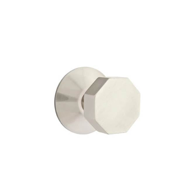 Emtek - Passage, Modern Rosette, Octagon Knob, US15 - Satin Nickel