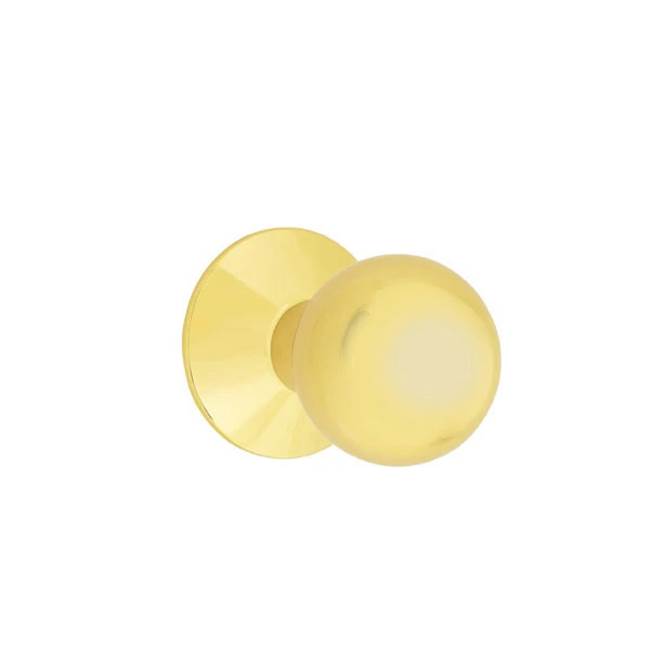 Emtek - Dummy, Modern Rosette, Orb Knob, US3NL - Unlacquered Brass