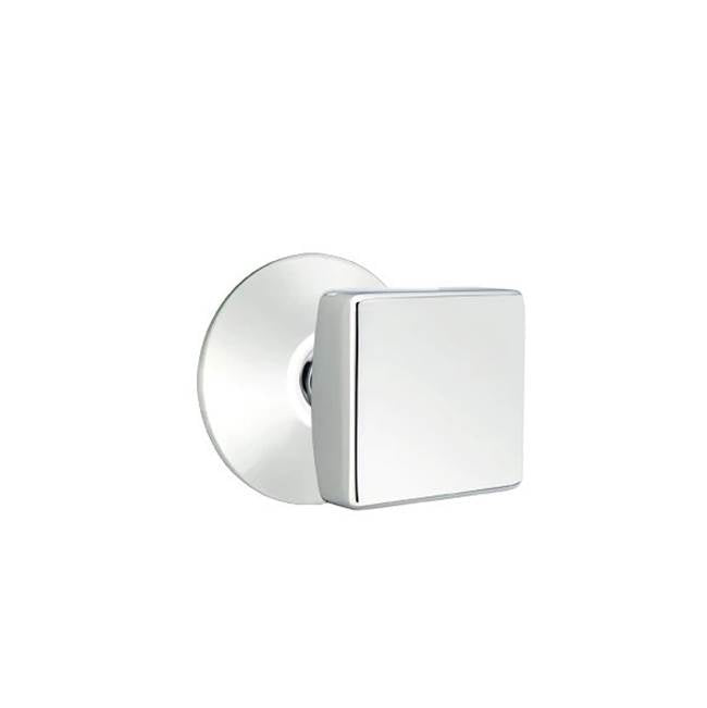 Emtek - Dummy, Modern Rosette, Square Knob, US26 - Polished Chrome