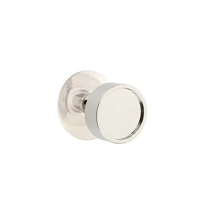 Emtek - Dummy, Modern Rosette, Verve Knob, US14 - Polished Nickel