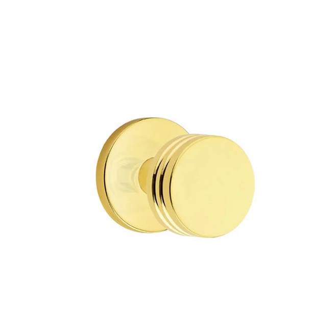 Emtek - Privacy, Disk Rosette, Bern Knob, US3NL - Unlacquered Brass