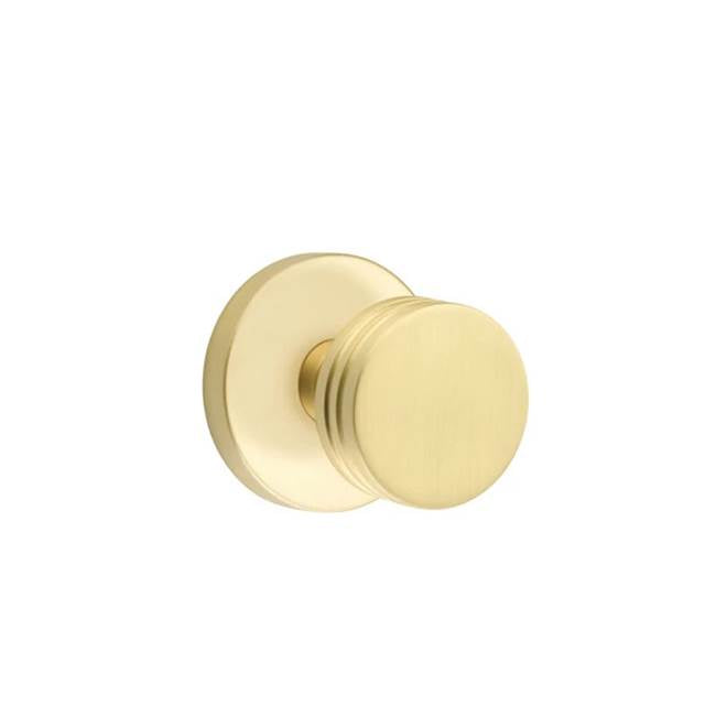 Emtek - Passage, Disk Rosette, Bern Knob, US4 - Satin Brass