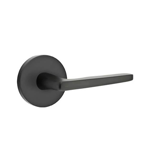Emtek - Privacy, Disk Rosette, Hermes Lever, LH, US19 - Flat Black