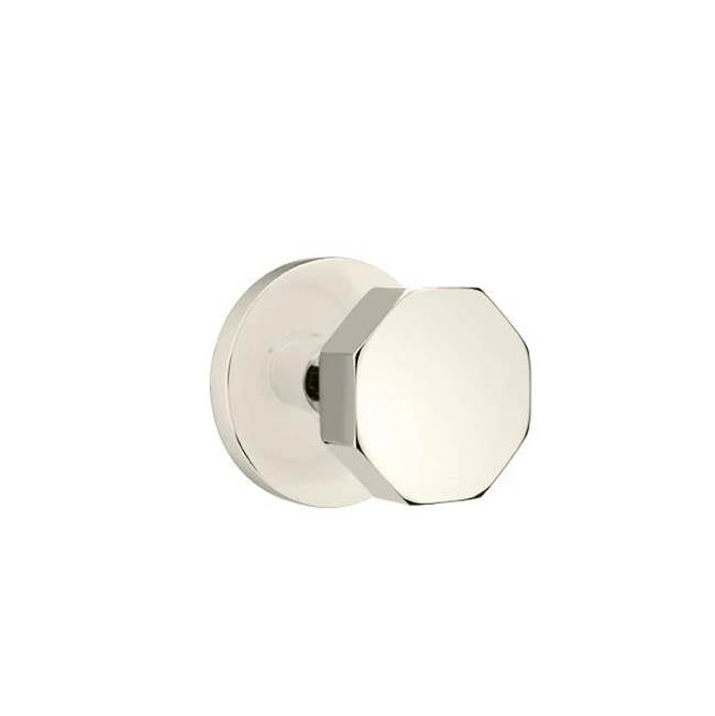 Emtek - Passage, Disk Rosette, Octagon Knob, US14 - Polished Nickel