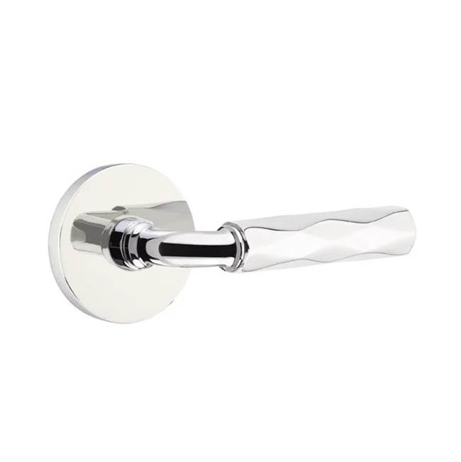 Emtek - Passage, Disk Rosette US26, R-Bar Stem US26, Tribeca Handle US26 LH - Polished Chrome