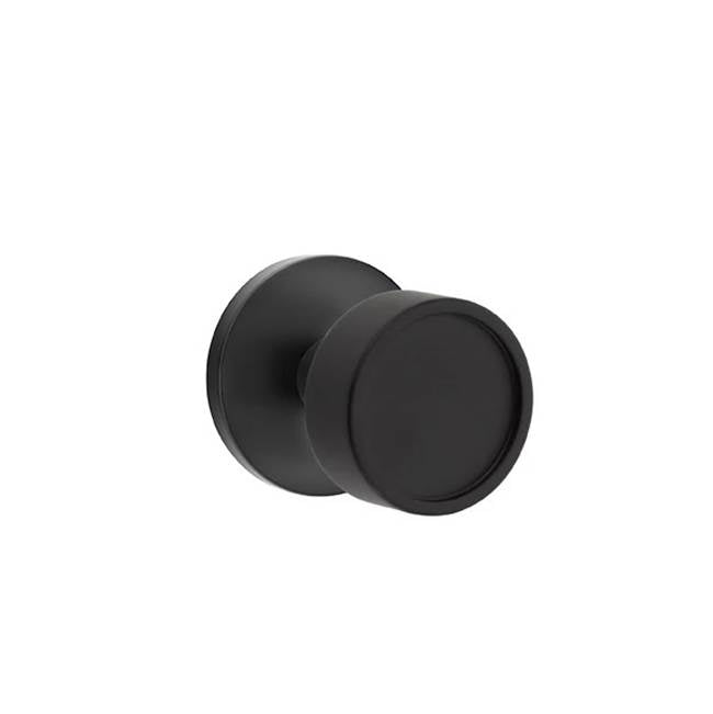 Emtek - Concealed Fastener, Passage, Disk Rosette, Verve Knob, US19 - Flat Black