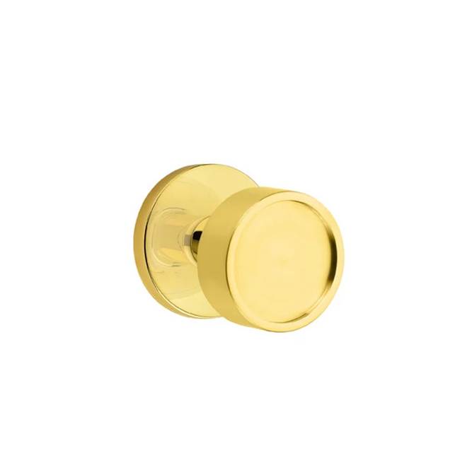 Emtek - Passage, Disk Rosette, Verve Knob, US3NL - Unlacquered Brass