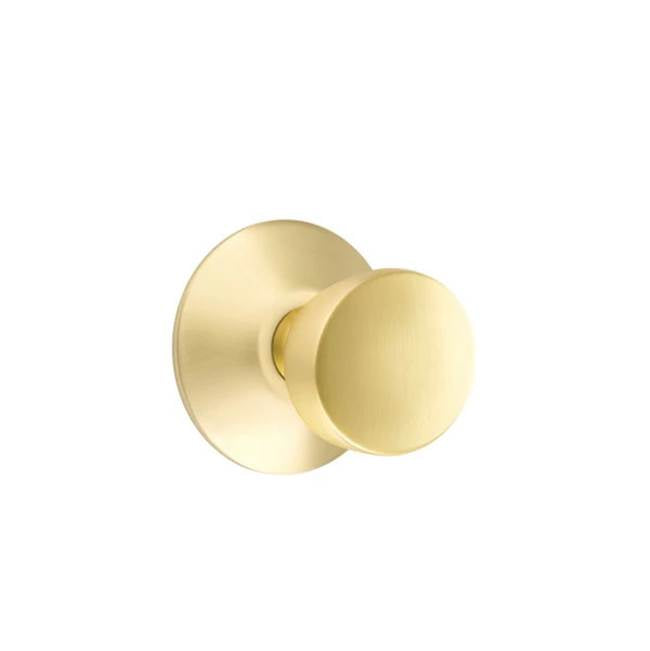 Emtek - Passage, Modern Rosette, Laurent Round Knob, US4 - Satin Brass