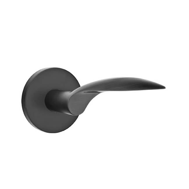 Emtek - Privacy, Disk Rosette, Mercury Lever, RH, US19 - Flat Black
