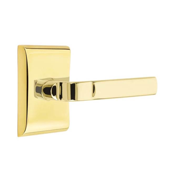 Emtek - Dummy, Neos Rosette, Aston Lever, US3NL - Unlacquered Brass