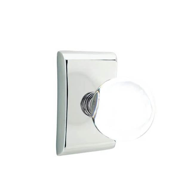 Emtek - Passage, Neos Rosette, Bristol Crystal Knob, US26 - Polished Chrome
