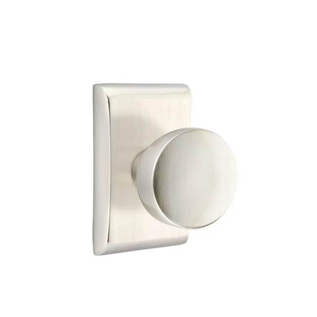 Emtek - Privacy, Neos Rosette, Laurent Round Knob, US15 - Satin Nickel