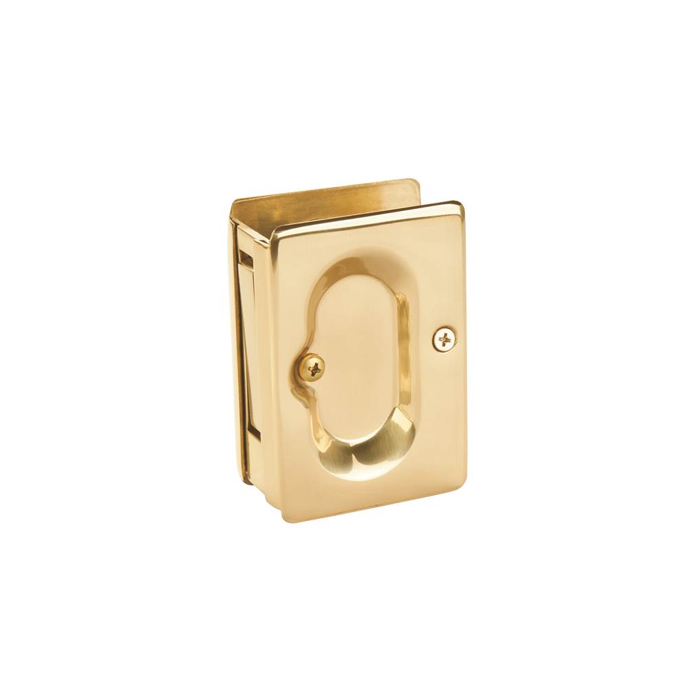 Emtek - Pocket dr lock, pass set, US3 - Polished Brass