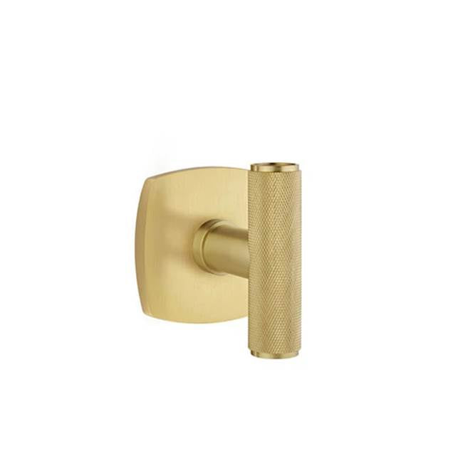 Emtek - Privacy, Urban Modern Rosette, The Ace Knurled Knob, US4 - Satin Brass