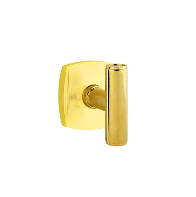 Emtek - Passage, Urban Modern Rosette, The Ace Knob, US3NL - Unlacquered Brass