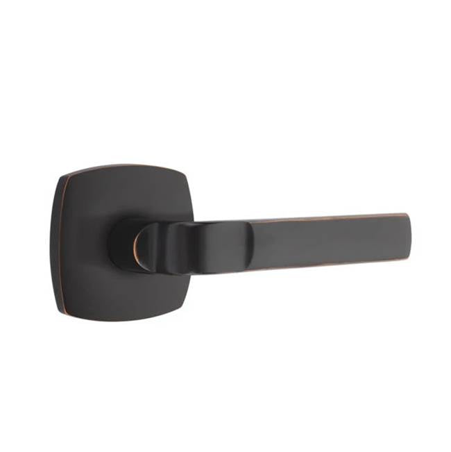 Emtek - Passage, Urban Modern, Aston Lever, LH, US10B - Oil Rubbed Bronze