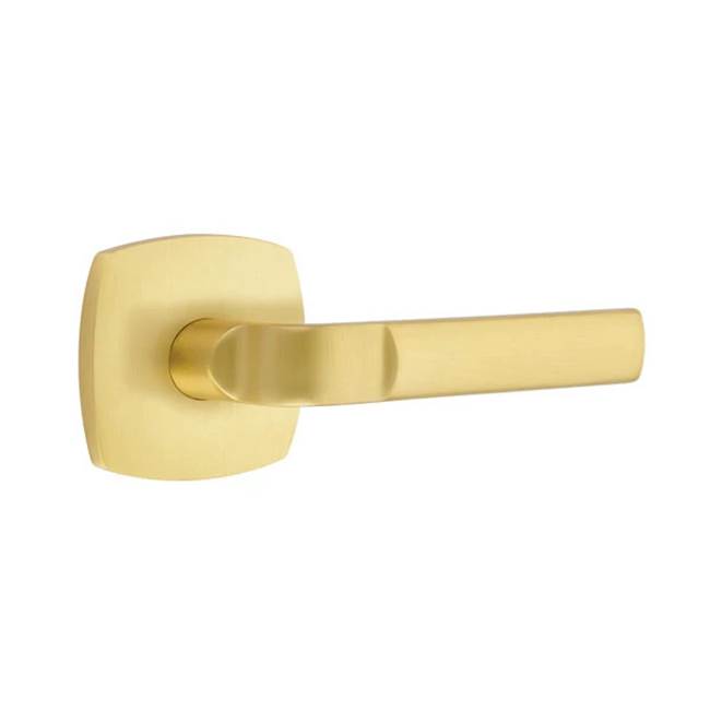 Emtek - Passage, Urban Modern, Aston Lever, LH, US4 - Satin Brass