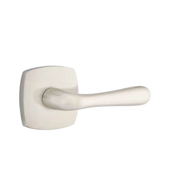 Emtek - Passage, Urban Modern Rosette, Basel Lever, LH, US15 - Satin Nickel
