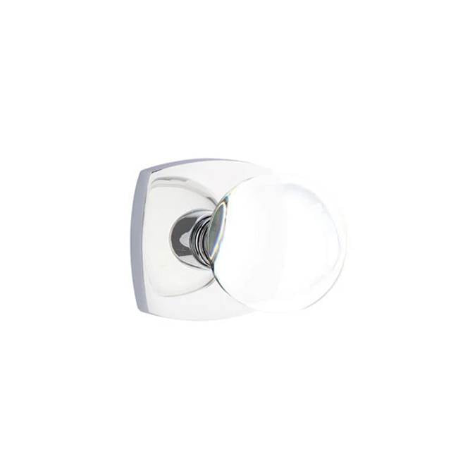 Emtek - Passage, Urban Modern Rosette, Bristol Crystal Knob, US26 - Polished Chrome