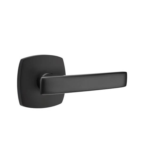 Emtek - Passage, Urban Modern Rosette, Geneva Lever, LH, US19 - Flat Black