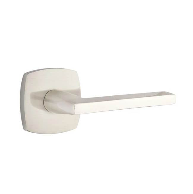 Emtek - Passage, Urban Modern Rosette, Helios Lever, LH, US15 - Satin Nickel