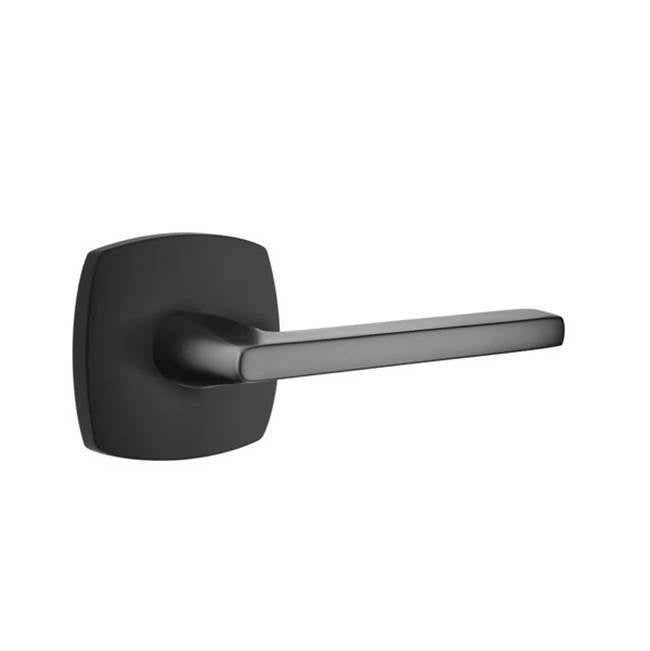 Emtek - Passage, Urban Modern Rosette, Helios Lever, LH, US19 - Flat Black