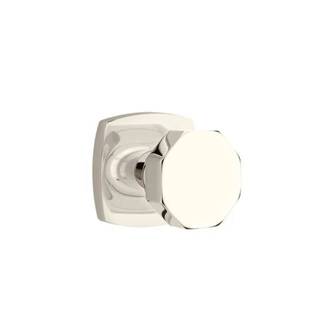 Emtek - Privacy, Urban Modern Rosette, Octagon Knob, US14 - Polished Nickel