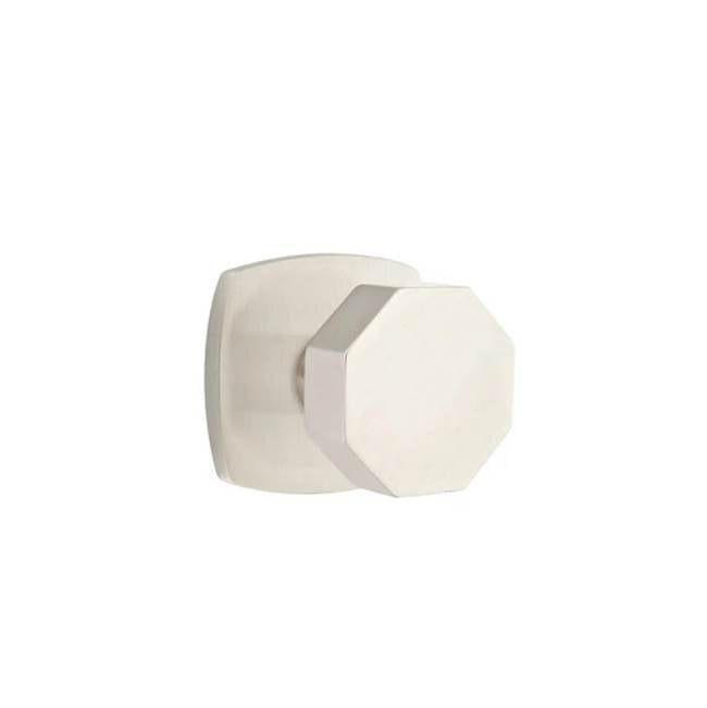 Emtek - Privacy, Urban Modern Rosette, Octagon Knob, US15 - Satin Nickel