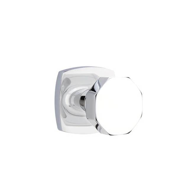 Emtek - Privacy, Urban Modern Rosette, Octagon Knob, US26 - Polished Chrome