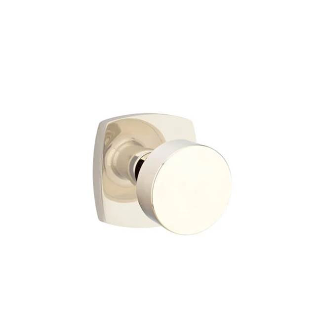 Emtek - Dummy, Urban Modern Rosette, Round Knob, US14 - Polished Nickel