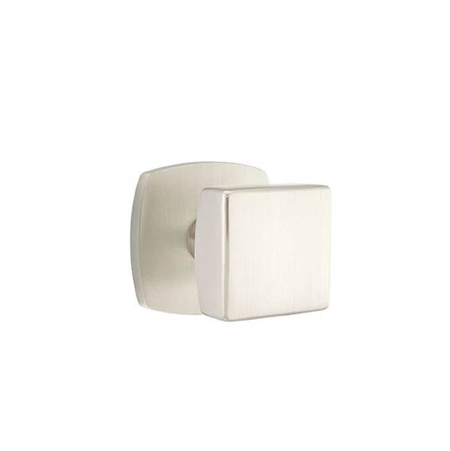 Emtek - Dummy, Urban Modern Rosette, Square Knob, US15 - Satin Nickel