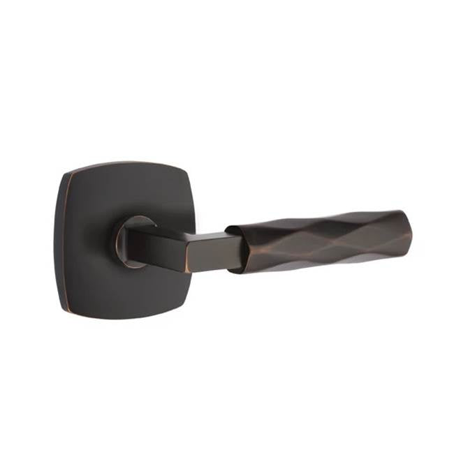 Emtek - Concealed Fastener, Passage, Urban Modern Rosette US10B, L-Square Stem US10B, Tribeca Handle US10B - Oil Rubbed Bronze