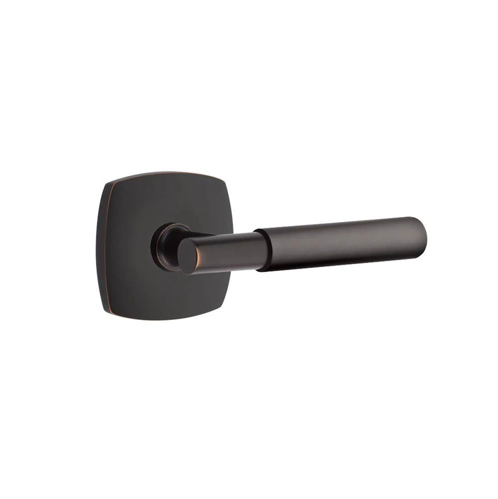 Emtek - Select Passage, Urban Modern Rosette US10B, T-Bar Stem US10B, Smooth Handle US10B LH - Oil Rubbed Bronze