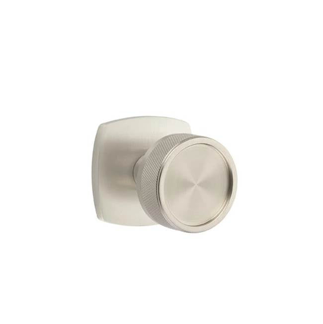 Emtek - Concealed Fastener Passage, Urban Modern Rosette US15, Conical Stem US15, Knurled Knob US15 - Satin Nickel