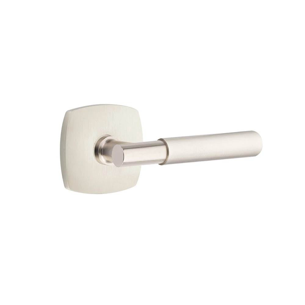 Emtek - Concealed Fastener, Select Privacy, Urban Modern Rosette US15, T-Bar Stem US15, Smooth Handle US15 - Satin Nickel
