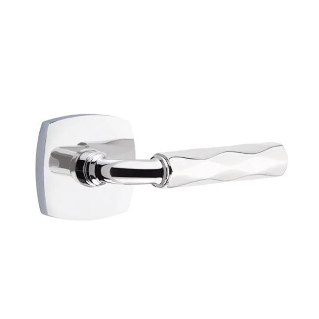 Emtek - Concealed Fastener Passage, Urban Modern Rosette US26, R-Bar Stem US26, Tribeca Handle US26 - Polished Chrome