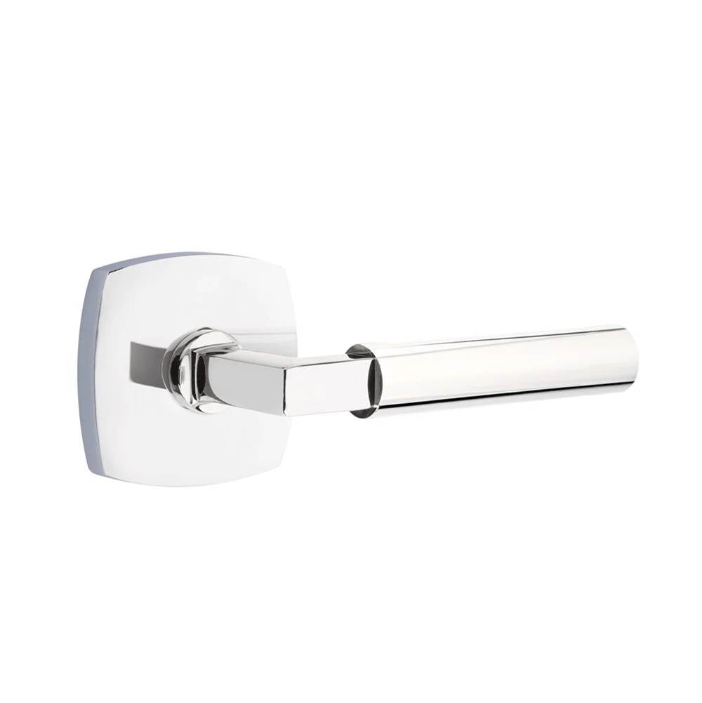 Emtek - Select Privacy, Urban Modern Rosette US26, L-Square Stem US26, Smooth Handle US26 LH - Polished Chrome