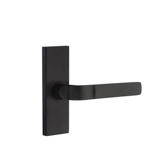 Emtek - Privacy, Stretto 1.5'' x 5'', Aston Lever, LH, US19 - Flat Black