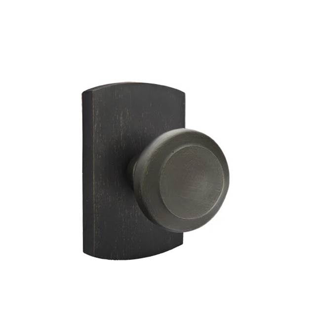 Emtek - Dummy, No.4 Rosette, Butte Knob, MB - Medium Bronze Patina