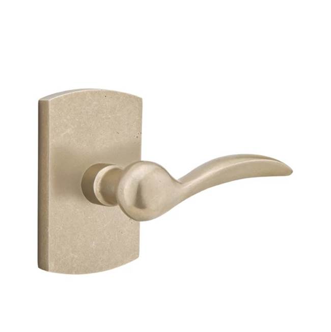 Emtek - Concealed, Passage, No.4 Rosette, Durango Lever, TWB - Tumbled White Bronze