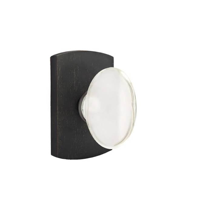 Emtek - Passage, No.4 Rosette, Hampton Knob, MB - Medium Bronze Patina