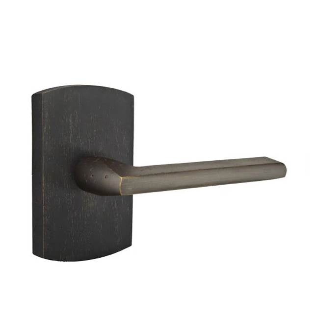 Emtek - Passage, No.4 Rosette, Lariat Lever, RH, MB - Medium Bronze Patina
