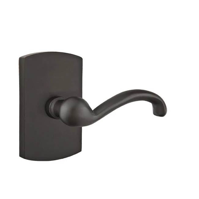 Emtek - Dummy, No.4 Rosette, Teton Lever, FB - Flat Black Bronze Patina