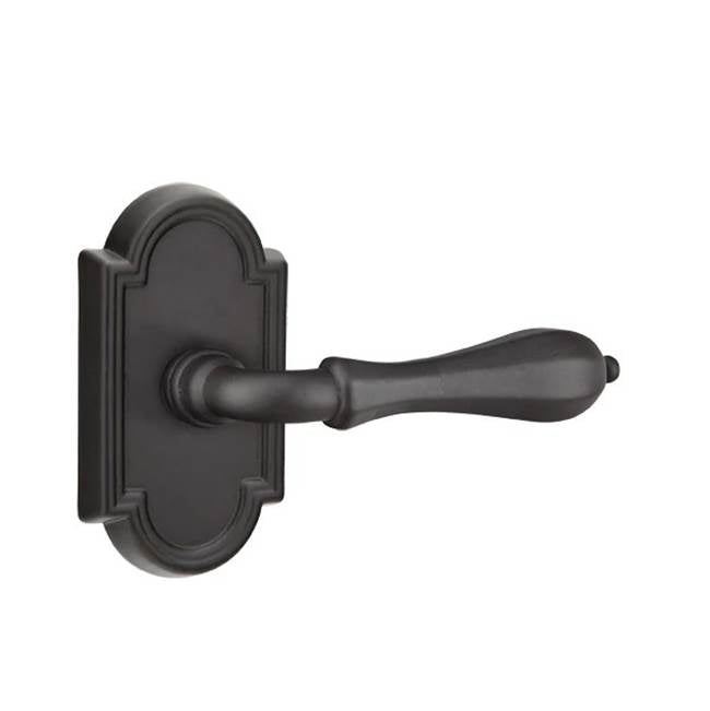 Emtek - Passage, No.11 Rosette, Octagon Lever, RH, FB - Flat Black Bronze Patina