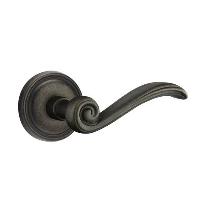 Emtek - Concealed, Passage, No.12 Rosette, Medici Lever, MB - Medium Bronze Patina