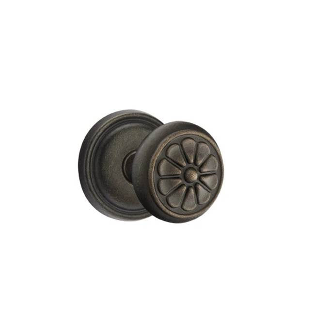Emtek - Dummy, No.12 Rosette, Petal Knob, MB - Medium Bronze Patina