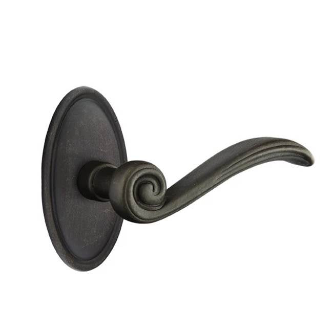 Emtek - Privacy, No.14 Rosette, Medici Lever, LH, MB - Medium Bronze Patina